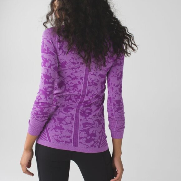 Lululemon Swiftly Tech Long Sleeve Crew Heathered Tender Violet - Picture 5 of 5